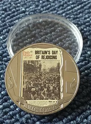 Half Crown 2020 VE Day Uk/Gibraltar Coin With Case  By Coin_lovers • £4