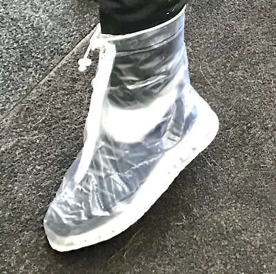 Waterproof Foldable Galoshes Rain Shoe Protectors Non Slip Overshoes Size M - XL • £6.50