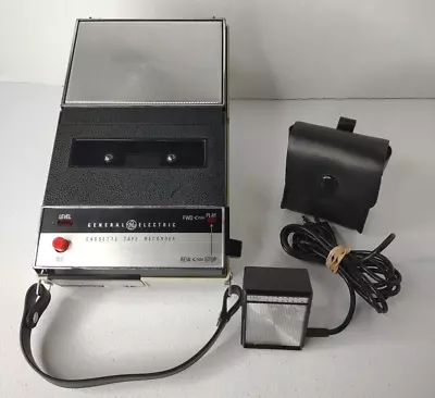 General Electric Cassette Tape Recorder Player MN M 8321A With Microphone Vtg  • $29.52