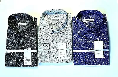 MENS PAISLEY FESTIVAL SMART CASUAL DRESS PARTY WEDDING SHIRT 60s Fm 19.99 (503 • £14.99