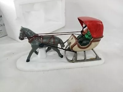 Department 56 One Horse Open Sleigh Heritage Village Collection 5982-0 Vintage • $6.29