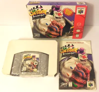 Nintendo 64 Clay Fighter Sculptor’s Cut CIB Complete W Manual N64 Authentic RARE • $7999.99