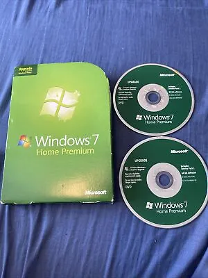 £19.99 • Buy Microsoft Windows 7 Home Premium 64 32 Bit Discs *PRODUCT KEY BEEN USED*