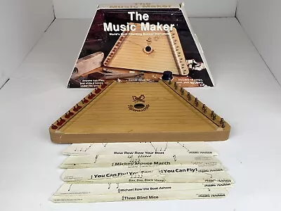 Vintage Nepenoyka The Music Maker Lap Harp W / 6 Song Sheets Made In Belarus • $30