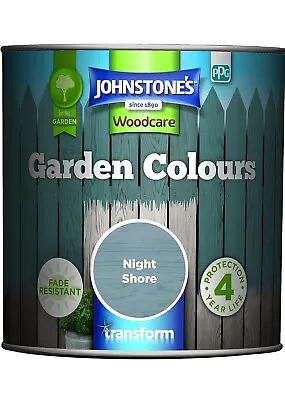 Johnstone’s Garden Colours Night Shore - Fade Resistant Exterior Wood Paint - 1L • £9.95