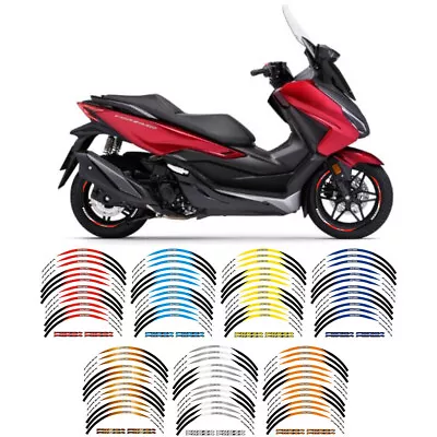 15  14 Full RIM Wheel CIRCLE ADHESIVE STICKER For HONDA FORZA 125 350 250 300 • £16.79