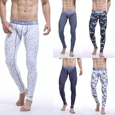 Sexy Men's Soft  Cotton Thermal Underwear Long Johns Leggings Pants S-XL • $13.76