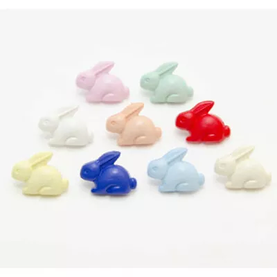 Bunny Rabbit Button 20mm X 15mm Plastic Shank Novelty Buttons • £1.40