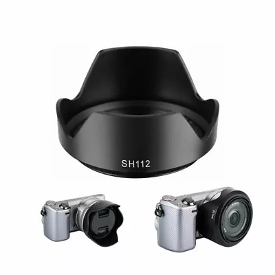 $6 • Buy For Sony NEX-C3/ NEX-F3/ NEX-3N/ NEX-3C 18-55 Mm Lens SH112 Lens Hood Shade