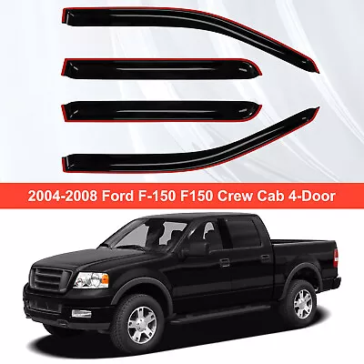For 2004-2008 Ford F150 Crew Cab Window Visor Vent Guards Shades Deflectors • $28.79