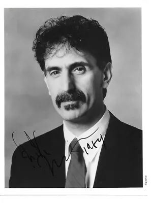 Frank Vincent Zappa 8 X 10  Blk/wht Photograph Signed By Zappa The Real Thing • $400