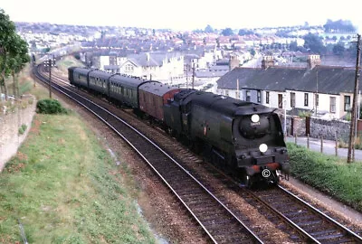 St BUDEAUX RAILWAY STATION DEVON. 1964 Loco; 34107 PHOTO 12 X 8 • £6.90