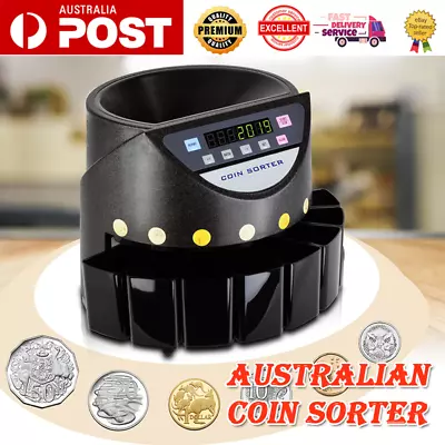 Australian Coin Sorter Machine Automatic Electronic Counter.Coin Classification • $176.99