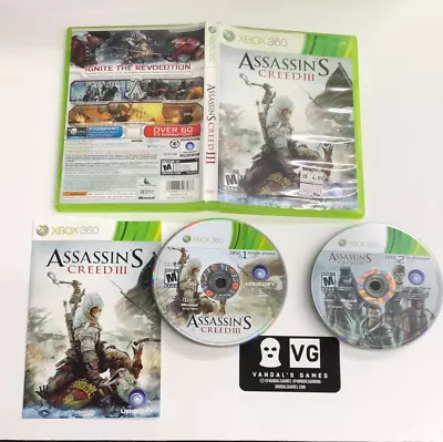 $6.89 • Buy Xbox 360 - Assassin's Creed 3 III Microsoft Xbox 360 Complete #111