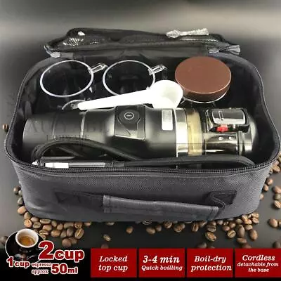 12V Car Espresso Coffee Machine Make Espresso In Car Coffee Maker With 2cups • $79.88