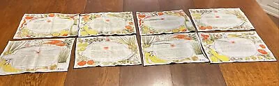 Lot Of 8 Vintage Vera Neumann Ladybug Recipe Placements 4 Different Designs • $35