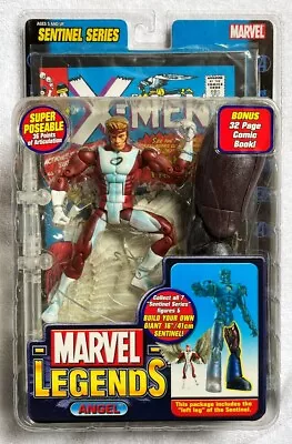 Angel MOC Red Costume Variant Marvel Legends 2005 Sentinel BAF Left Leg X-Men #5 • $48.90