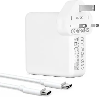 MacBook Pro Charger MacBook Air Charger 96W USB-C Power Adapter USB-CTo USB-C • £14.50