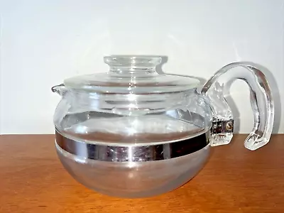 Vintage Pyrex 8336 Flameware Glass Tea Kettle Coffee Pot With Lid 6 Cup • $9.99