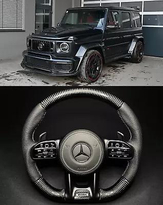 W463A Brabus Style Carbon Steering Wheel  Mercedes G Class G63 G550 G500 2018+ • $3108