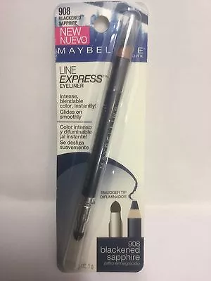 Maybelline Line Express Eye Liner Eyeliner Blackened Sapphire #908 NEW • £11.20