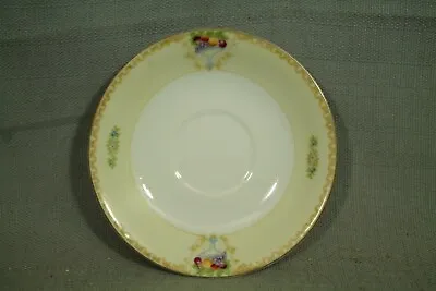 Yamaka China Made In Occupied Japan Small Teacup Saucer Only 4 3/4  Fruit Flower • $9.99