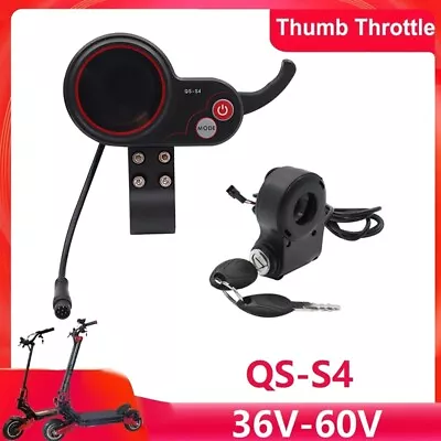 QS-S4 36V-60V Thumb Throttle LCD Display+Lgnition Lock Key For Zero 8 9 108165 • $45.09