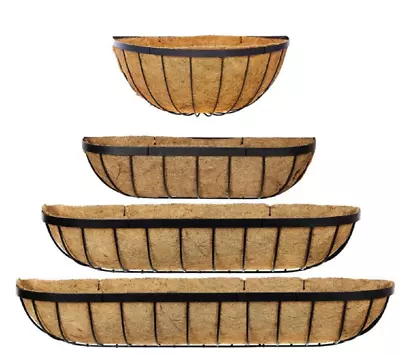 £14.99 • Buy Archer Wall Basket Flower Planter Window Box Metal Trough Garden Outdoor Plant