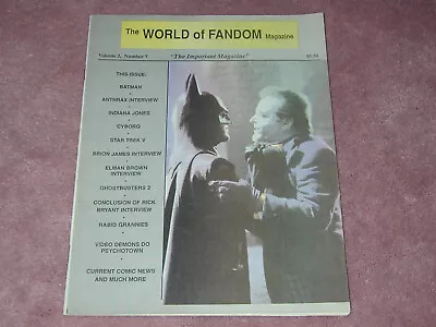 WORLD OF FANDOM Magazine/fanzine Vol.2 No.7 • $5