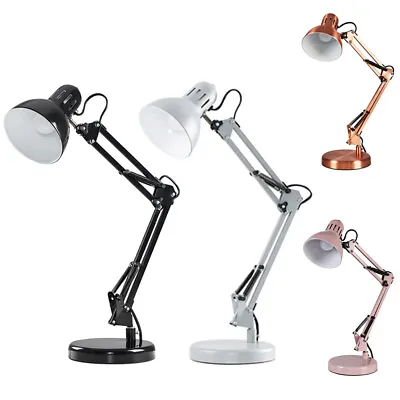 £20.99 • Buy Adjustable Reading Desk Lamp 35cmTall Angled Table Spotlight LED Light Bulb A+