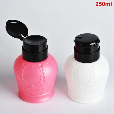 £3.11 • Buy Empty Bottle Liquid Press Pump Dispenser Nail Polish Remover Alcohol Container