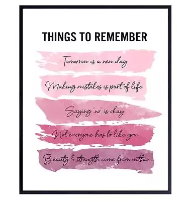 Positive Inspirational Quotes Wall Decor Uplifting Encouragement Gifts For Women • $31.49