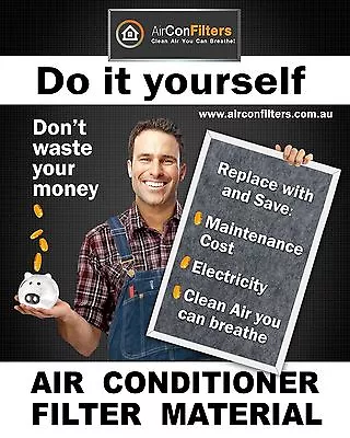 $30.56 • Buy G3 Air Filter Material For Ducted Air Conditioner Returns-Universal Media-Select