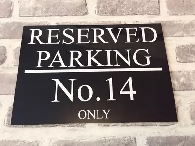 PERSONALISED CUSTOM METAL PRIVATE NO PARKING SIGN WEATHERPROOF - 4 X Sizes • £9.49