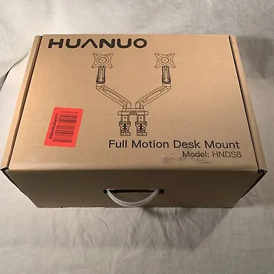 HUANUO HNDS6 Dual Monitor Stand Full Motion Desk Mount Black • $34