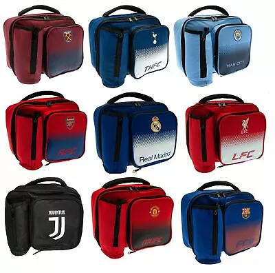 Football Fade Lunch Bag (with Bottle Holder) - School Kids Gift • £15.99