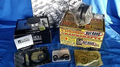 YAMAHA YFZ450 '04-13 HOTRODS Top & Bottom Rebuild Kit Piston Crank Gaskets Seals • $599.92