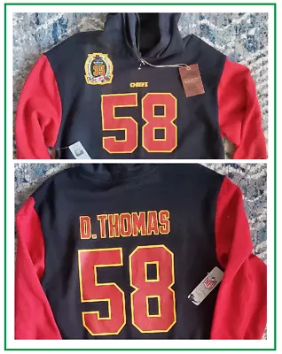 New Kansas City Chiefs  Derrick Thomas Jersey Hoodie 1994 Mitchell & Ness Sz XL • $64.99