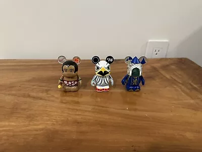 DISNEY VINYLMATION | DISNEY CASTLE FIGURE| Park Series Seven Lot Of Three • $30