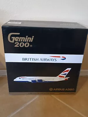 Gemini 200 British Airways 1.200 Scale Airbus A380-800 G-XLEA G2BAW422 • $299.95