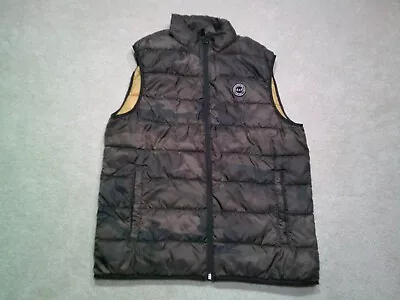 Abercrombie Fitch Puffer Vest Mens Small Green Camo Packable • $38.89