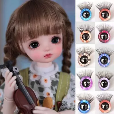 Doll Accessories Plastic Safety Eyes Eyes With Eyelash  Doll Accessories • $5.85