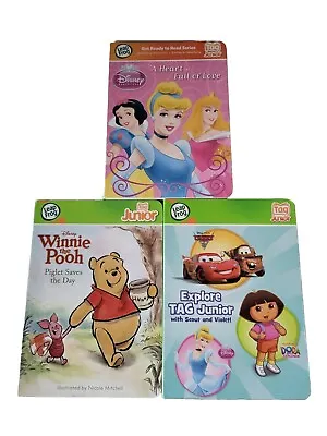LeapFrog Disney Book Bundle For LeapReader Junior & Tag 3 Books Joblot • £2.99