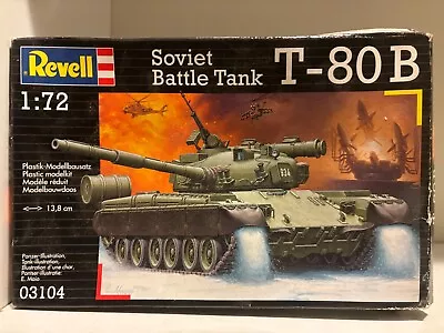 Vintage Revell 1:72 Soviet Tank T80 B WW2 Model Kit New Old Stock • $70