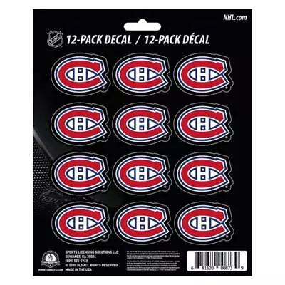 Montreal Canadiens Mini Decal 12 Pack [NEW] NHL Sticker Emblem Car Truck • $7.95