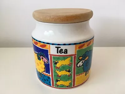 Dunoon Stoneware Jane Brookshaw Farmyard Theme Ceramic Tea Jar 5x4  • £12