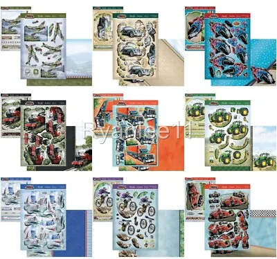 £1.99 • Buy Hunkydory On The Move Male Deco Large Decoupage Toppers Card Kit P&P Discounts