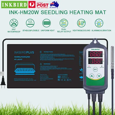 $25.49 • Buy Inkbird Temperature Controller  ITC-308 240V Homebrew Heating Pad Mat Seed Tray
