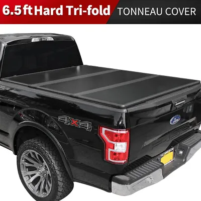 6.5FT 3-Fold Hard Tonneau Cover For 2015-2024 Ford F-150 Long Bed Truck • $398.99