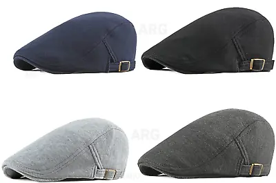 £11.99 • Buy Mens Flat Cap Gatsby Ivy Irish Wool Newsboy Hat Hunting Cabbie Hat Adjustable